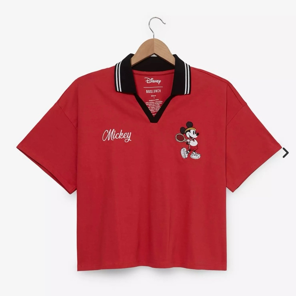 Mickey Mouse Red Polo Shirt NWT BOXLUNCH